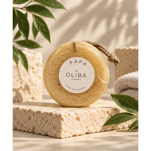 Jabón orgánico exfoliante de papa